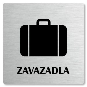 Zavazadla, 100x100mm, stříbrná, Nevada